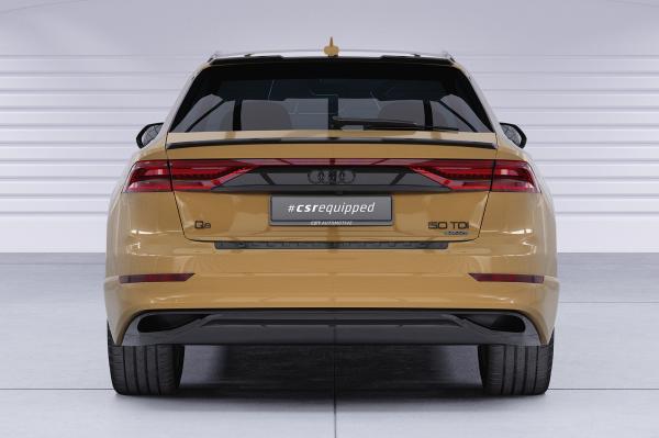 CSR Heckspoiler | Heckflügel mit ABE für Audi Q8 / SQ8 (Typ 4M) SUV HF219-C Carbon Look Hochglanz (keine Lackierung erforderlich)