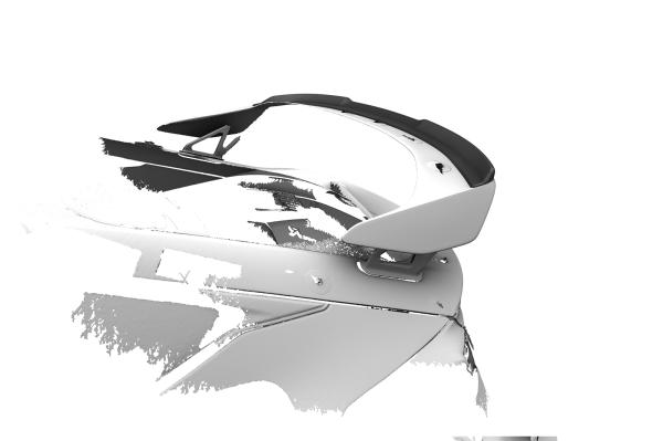 CSR Heckspoiler | Heckflügel mit ABE für Honda Civic Type R FL5 HF226-C Carbon Look Hochglanz (keine Lackierung erforderlich)