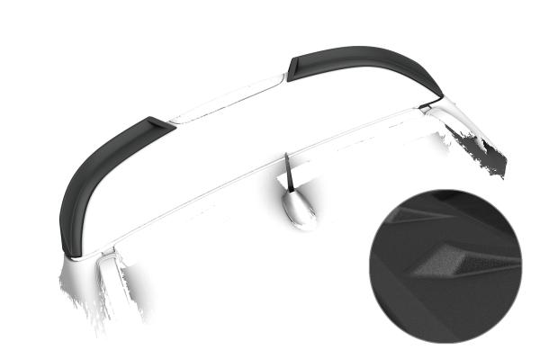 CSR Heckspoiler | Heckflügel mit ABE für Jeep Renegade HF227-S schwarz matt strukturiert (keine Lackierung erforderlich)