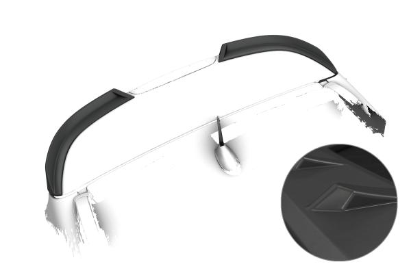 CSR Heckspoiler | Heckflügel mit ABE für Jeep Renegade HF227-L schwarz matt (Lackierung erforderlich)