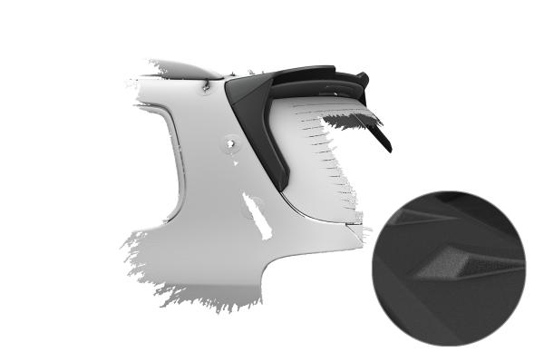 CSR Heckspoiler | Heckflügel mit ABE für VW Passat B6 (Typ 3C) Variant HF239-S Strukturiert schwarz matt (keine Lackierung erforderlich)