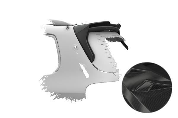CSR Heckspoiler | Heckflügel mit ABE für VW Passat B6 (Typ 3C) Variant HF239-C Carbon Look Hochglanz (keine Lackierung erforderlich)