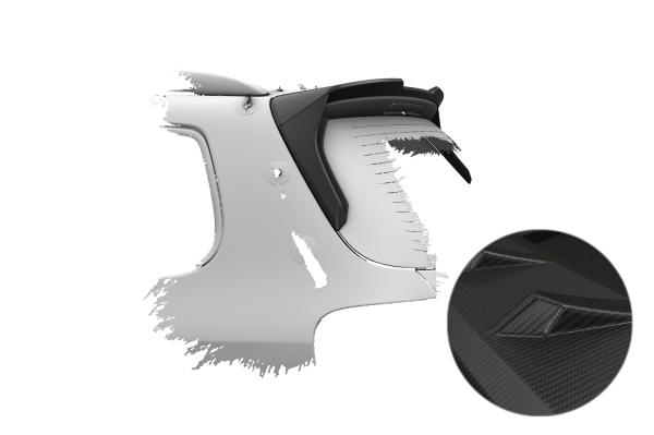 CSR Heckspoiler | Heckflügel mit ABE für VW Passat B6 (Typ 3C) Variant HF239-M Carbon Look matt strukturiert (keine Lackierung erforderlich)