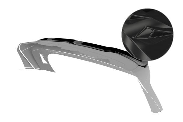 CSR Heckspoiler | Heckflügel mit ABE für DFSK Forthing 4-U-Tour HF242-G Glossy schwarz Hochglanz (keine Lackierung erforderlich)