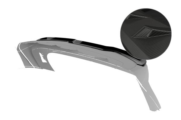 CSR Heckspoiler | Heckflügel mit ABE für DFSK Forthing 4-U-Tour HF242-M Carbon Look matt strukturiert (keine Lackierung erforderlich)