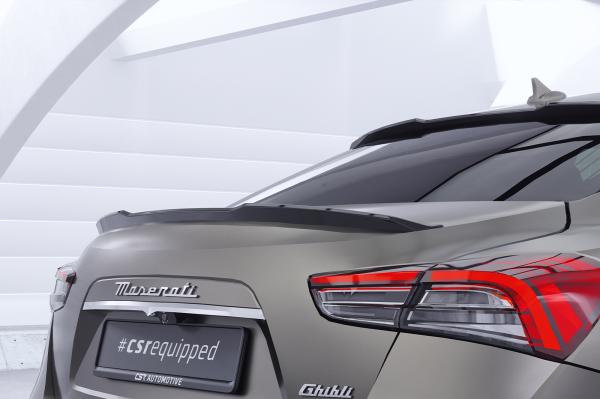 CSR Heckspoiler | Heckflügel mit ABE für Maserati Ghibli III (Tipo M157) HF248-M Carbon Look matt strukturiert (keine Lackierung erforderlich)