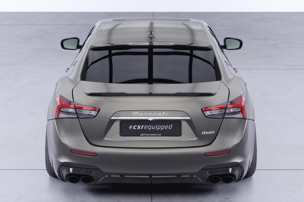 CSR Heckspoiler | Heckflügel mit ABE für Maserati Ghibli III (Tipo M157) HF248-M Carbon Look matt strukturiert (keine Lackierung erforderlich)