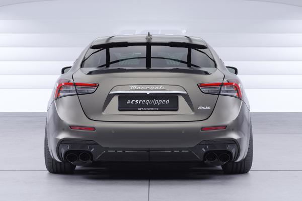 CSR Heckspoiler | Heckflügel mit ABE für Maserati Ghibli III (Tipo M157) HF248-M Carbon Look matt strukturiert (keine Lackierung erforderlich)