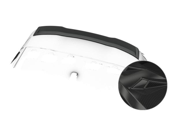 CSR Heckspoiler | Heckflügel mit ABE für Porsche Cayenne (Typ 92A) HF258-C Carbon Look Hochglanz (keine Lackierung erforderlich)