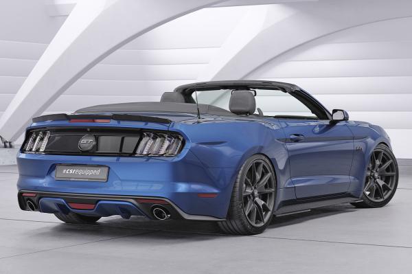 CSR Heckspoiler | Heckflügel mit ABE für Ford Mustang VI Cabrio  HF264-L schwarz matt (Lackierung erforderlich)