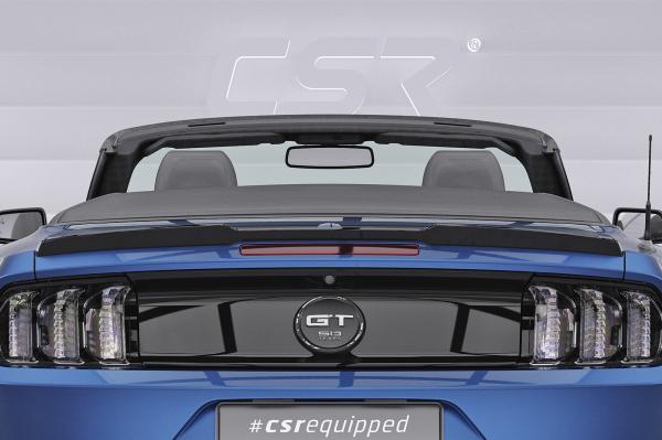 CSR Heckspoiler | Heckflügel mit ABE für Ford Mustang VI Cabrio  HF264-L schwarz matt (Lackierung erforderlich)
