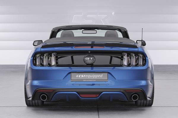 CSR Heckspoiler | Heckflügel mit ABE für Ford Mustang VI Cabrio  HF264-L schwarz matt (Lackierung erforderlich)