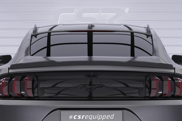 CSR Heckspoiler | Heckflügel mit ABE für Ford Mustang VI Coupe HF265-C Carbon Look Hochglanz (keine Lackierung erforderlich)