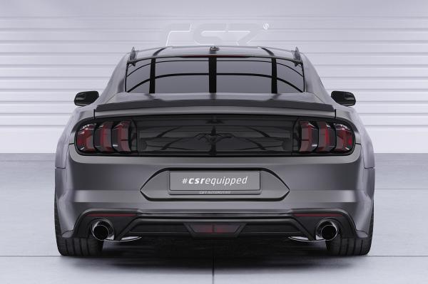 CSR Heckspoiler | Heckflügel mit ABE für Ford Mustang VI Coupe HF265-C Carbon Look Hochglanz (keine Lackierung erforderlich)