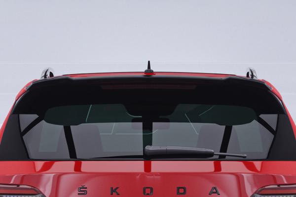 CSR Heckspoiler | Heckflügel mit ABE für Skoda Karoq Sportline HF279-G Glossy schwarz Hochglanz (keine Lackierung erforderlich)