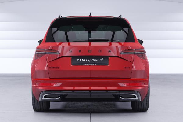 CSR Heckspoiler | Heckflügel mit ABE für Skoda Karoq Sportline HF279-G Glossy schwarz Hochglanz (keine Lackierung erforderlich)
