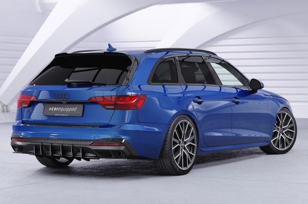 CSR Heckspoiler | Heckflügel mit ABE für Audi A4 B9 (Typ 8W) Avant HF577-S Strukturiert schwarz matt (keine Lackierung erforderlich)