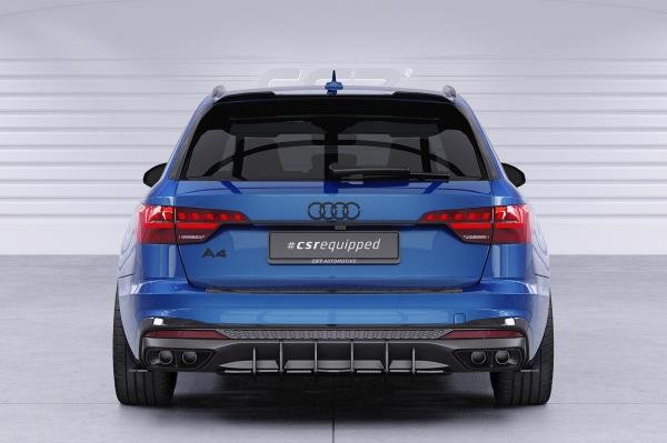 CSR Heckspoiler | Heckflügel mit ABE für Audi A4 B9 (Typ 8W) Avant HF577-S Strukturiert schwarz matt (keine Lackierung erforderlich)