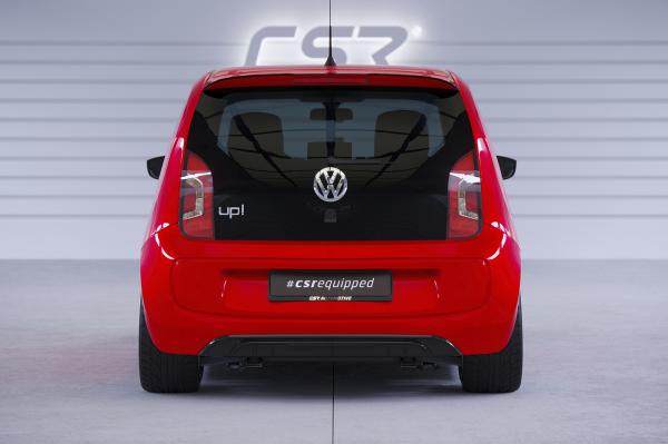 CSR Heckspoiler | Heckflügel mit ABE für VW up!/ Seat Mii/ Skoda Citigo HF578-S Strukturiert schwarz matt (keine Lackierung erforderlich)