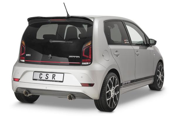 CSR Heckspoiler | Heckflügel mit ABE für VW up! GTI HF579-S Strukturiert schwarz matt (keine Lackierung erforderlich)