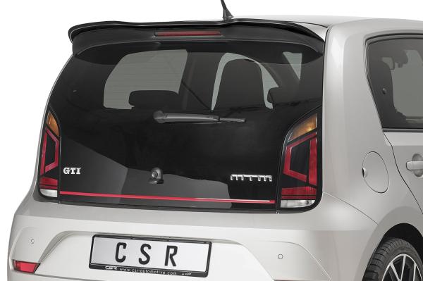 CSR Heckspoiler | Heckflügel mit ABE für VW up! GTI HF579-S Strukturiert schwarz matt (keine Lackierung erforderlich)