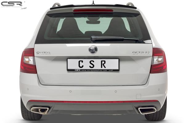 CSR Heckspoiler | Heckflügel mit ABE für Skoda Octavia III (Typ 5E) HF589-M Carbon Look matt strukturiert (keine Lackierung erforderlich)
