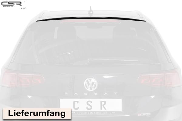 CSR Heckspoiler | Heckflügel mit ABE für VW Passat B8 Typ 3G Variant HF609-M Carbon Look matt strukturiert (keine Lackierung erforderlich)
