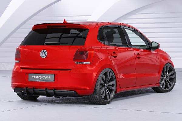 CSR Heckspoiler | Heckflügel mit ABE für VW Polo V (Typ 6R) GTI / R-Line HF615-S Strukturiert schwarz matt (keine Lackierung erforderlich)