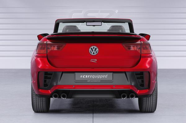 CSR Heckspoiler | Heckflügel mit ABE für VW T-Roc (Typ A1) Cabrio HF619-M Carbon Look matt strukturiert (keine Lackierung erforderlich)