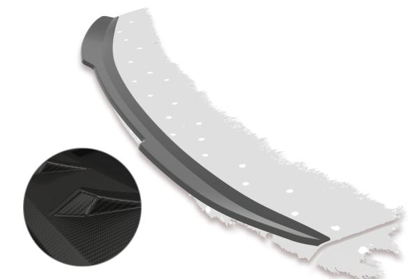 CSR Heckspoiler | Heckflügel mit ABE für Ford Mondeo MK4 (Typ BA7) HF629-M Carbon Look matt strukturiert (keine Lackierung erforderlich)