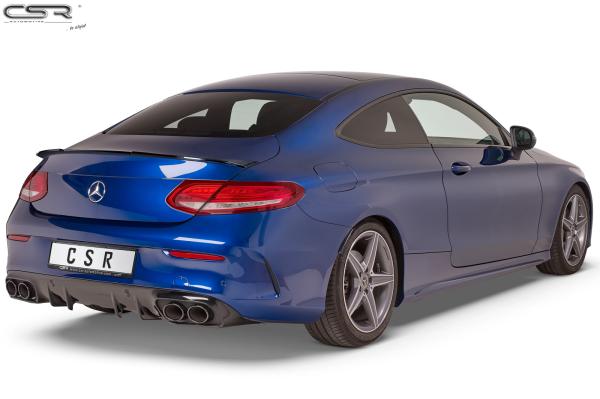 CSR Heckspoiler | Heckflügel mit ABE für Mercedes-Benz C-Klasse C205 HF631-M Carbon Look matt strukturiert (keine Lackierung erforderlich)