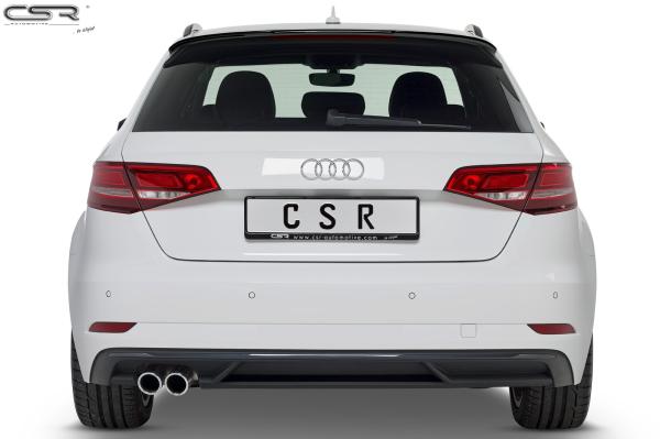 CSR Heckspoiler | Heckflügel mit ABE für Audi A3 8V Sportback HF633-S schwarz matt strukturiert (keine Lackierung erforderlich)