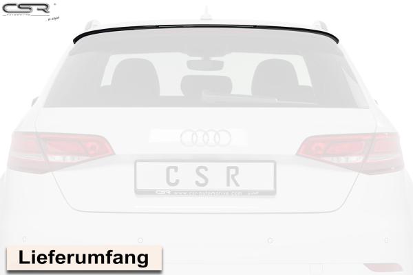 CSR Heckspoiler | Heckflügel mit ABE für Audi A3 8V Sportback HF633-S schwarz matt strukturiert (keine Lackierung erforderlich)