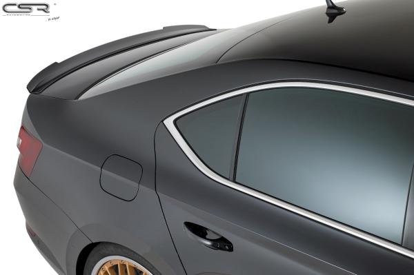 CSR Heckspoiler | Heckflügel mit ABE für Skoda Superb III (Typ 3V) HF634-L schwarz matt (Lackierung erforderlich)