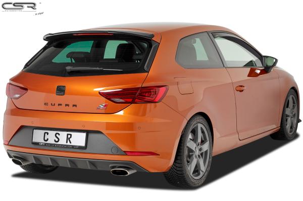 CSR Heckspoiler | Heckflügel mit ABE für Seat Leon 3 (Typ 5F) Cupra HF646-L Lackierung erforderlich (unlackiert)
