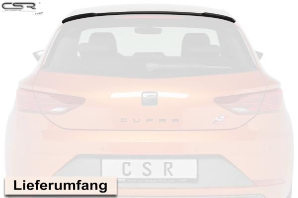 CSR Heckspoiler | Heckflügel mit ABE für Seat Leon 3 (Typ 5F) Cupra HF646-L Lackierung erforderlich (unlackiert)