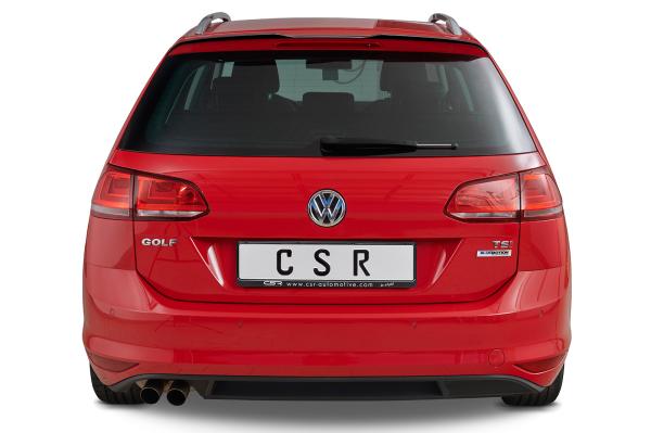 CSR Heckspoiler | Heckflügel mit ABE für VW Golf 7 Variant HF650-C Carbon Look glänzend (keine Lackierung erforderlich)