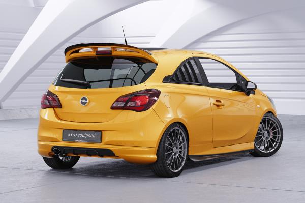 CSR Heckspoiler | Heckflügel mit ABE für Opel Corsa E OPC HF662-C Carbon Look Hochglanz (keine Lackierung erforderlich)