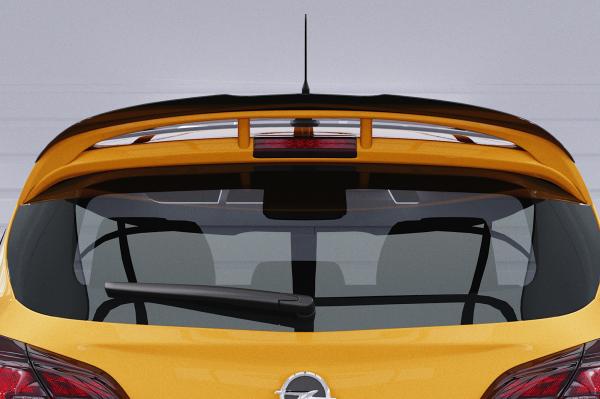 CSR Heckspoiler | Heckflügel mit ABE für Opel Corsa E OPC HF662-C Carbon Look Hochglanz (keine Lackierung erforderlich)