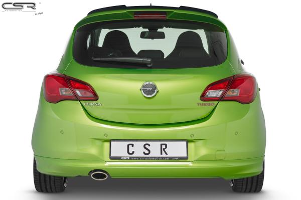 CSR Heckspoiler | Heckflügel mit ABE für Opel Corsa E OPC-Line HF663-G Glossy schwarz Hochglanz (keine Lackierung erforderlich)