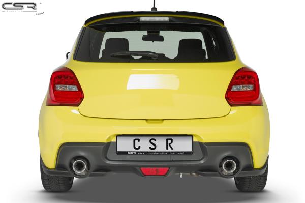 CSR Heckspoiler | Heckflügel mit ABE für Suzuki Swift 6 (RZ/AZ) Sport HF670-M Carbon Look matt strukturiert (keine Lackierung erforderlich)