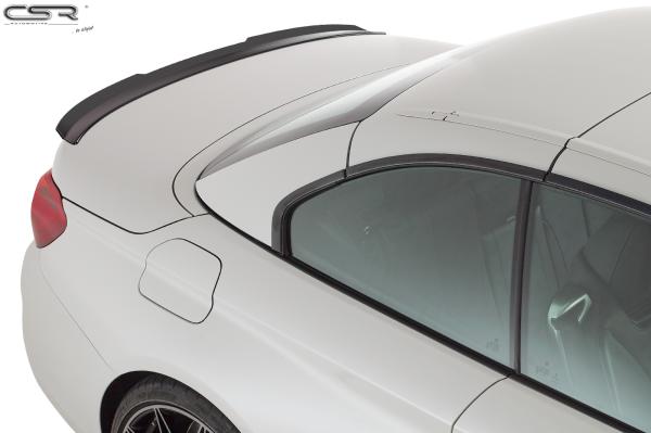CSR Heckspoiler | Heckflügel mit ABE für BMW 4er F33 / M4 F83 Cabrio HF673-S Strukturiert schwarz matt (keine Lackierung erforderlich)