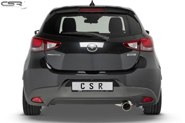 CSR Heckspoiler | Heckflügel mit ABE für Mazda 2 (Typ DJ) HF677-M Carbon Look matt strukturiert (keine Lackierung erforderlich)