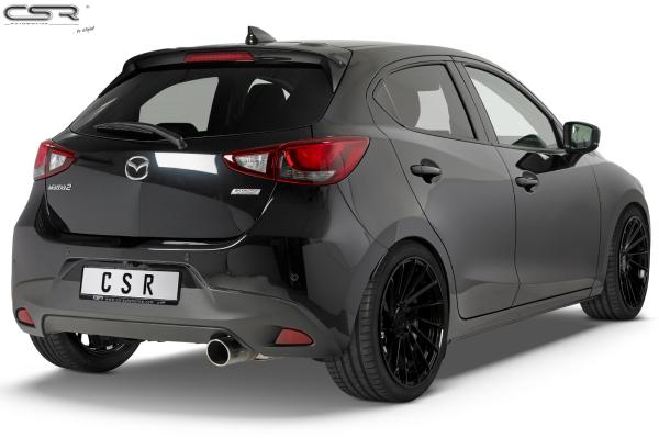 CSR Heckspoiler | Heckflügel mit ABE für Mazda 2 (Typ DJ) HF677-M Carbon Look matt strukturiert (keine Lackierung erforderlich)