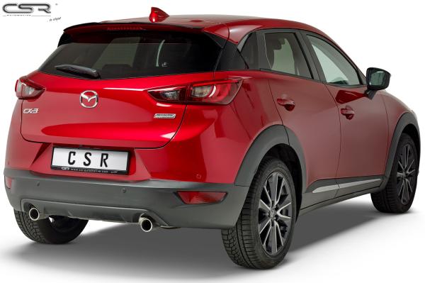 CSR Heckspoiler | Heckflügel mit ABE für Mazda CX-3 HF678-S Strukturiert schwarz matt (keine Lackierung erforderlich)