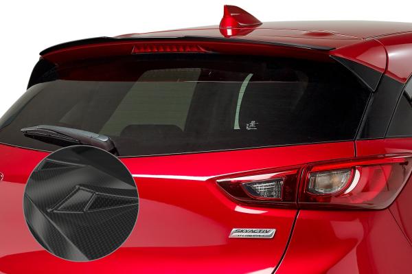CSR Heckspoiler | Heckflügel mit ABE für Mazda CX-3 HF678-C Carbon Look Hochglanz (keine Lackierung erforderlich)
