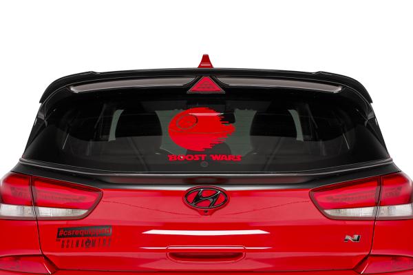 CSR Heckspoiler | Heckflügel mit ABE für Hyundai I30 N (PD) N HF683-S schwarz matt strukturiert (keine Lackierung erforderlich)