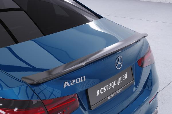 CSR Heckspoiler | Heckflügel mit ABE für Mercedes-Benz A-Klasse V177 Limousine HF690-G Glossy schwarz Hochglanz (keine Lackierung erforderlich)