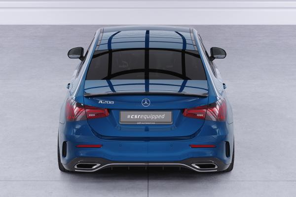 CSR Heckspoiler | Heckflügel mit ABE für Mercedes-Benz A-Klasse V177 Limousine HF690-G Glossy schwarz Hochglanz (keine Lackierung erforderlich)