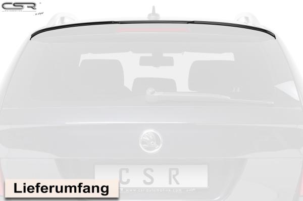 CSR Heckspoiler | Heckflügel mit ABE für Skoda Superb II (Typ 3T) Kombi HF691-L schwarz matt (Lackierung erforderlich)